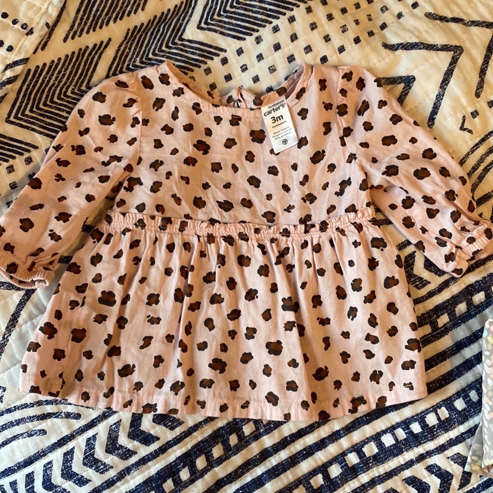 Baby girl animal print top